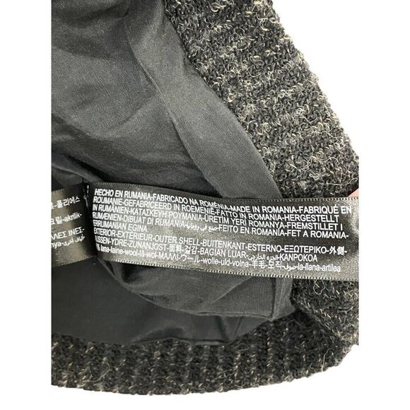 Massimo Dutti Womens Jacket Small S Gray Wool Button Up Long Sleeve 6004/562 NWT - Picture 9 of 11